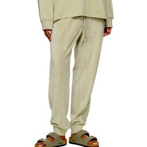 SOLD- ESSENTIALS Green Velour lounge pants L NEW W/ TAG